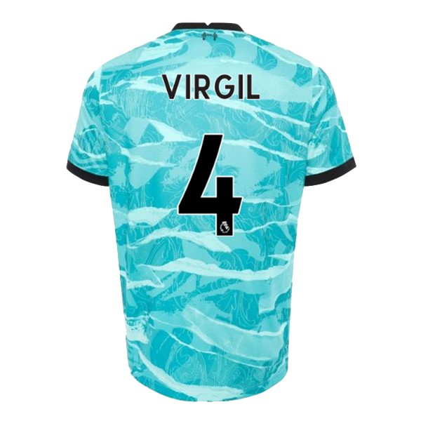 Camiseta Liverpool NO.4 Virgil Segunda equipo 2020-2021 Azul